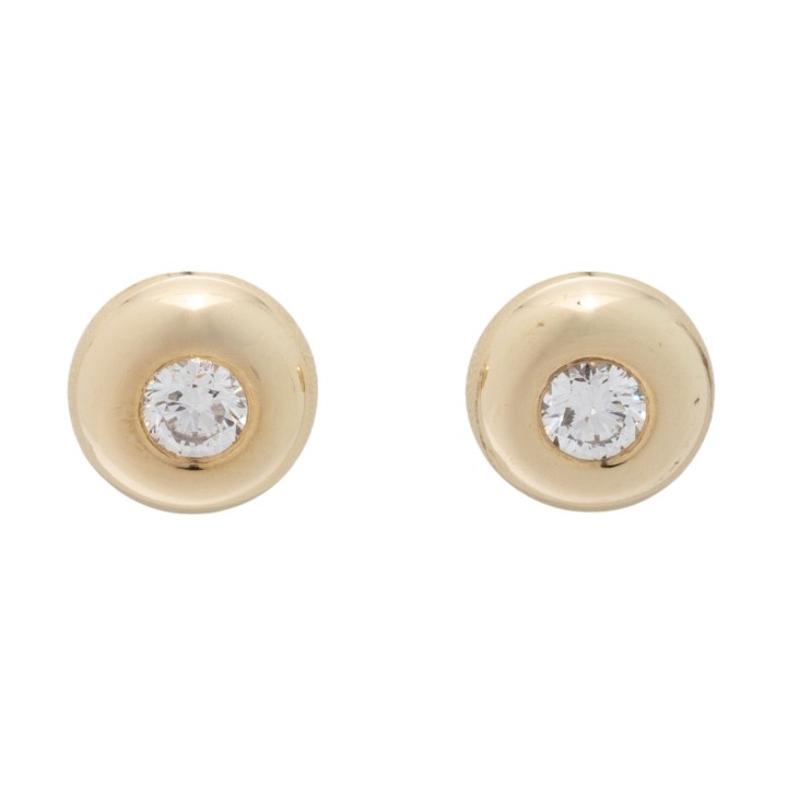 Paar Ohrstecker mit Brillanten, 