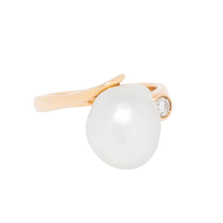Ring mit Barockperle, 