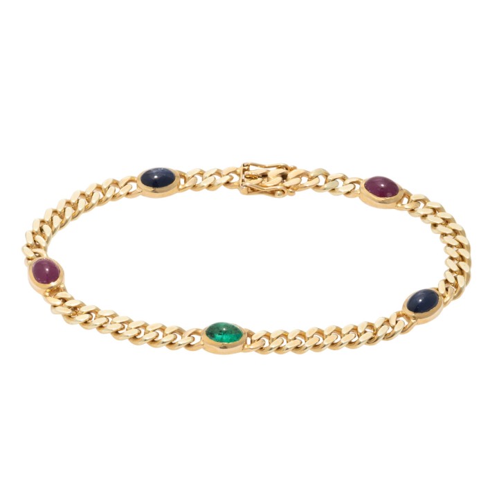 QUINN Armband mit Saphir-, Rubin-,  
