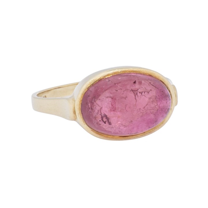 Ring mit rotem Turmalin,  