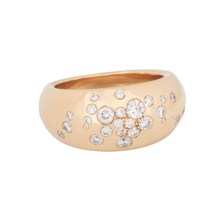 WEMPE BY KIM Ring mit 24 Brillanten zus. 0,69 ct, 