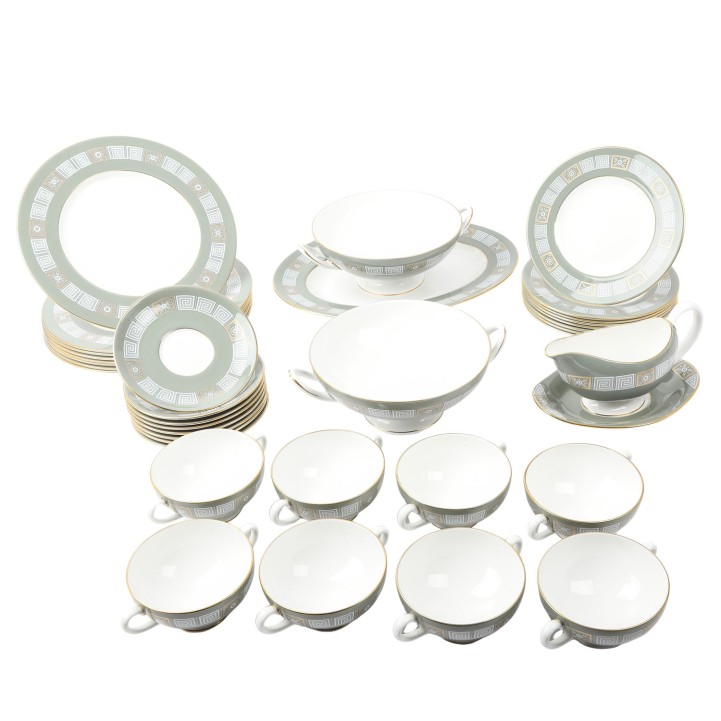 WEDGWOOD dinner service for 8 persons 'ASIA', 20th century 