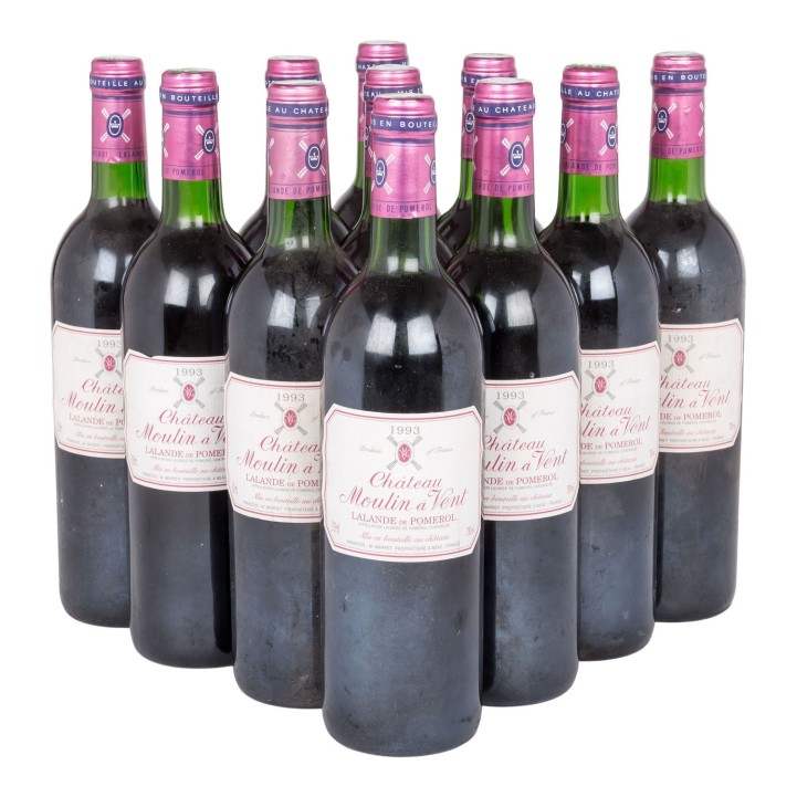 1993 CHÂTEAU MOULIN A VENT Lalande de Pomerol 11 Flaschen, 