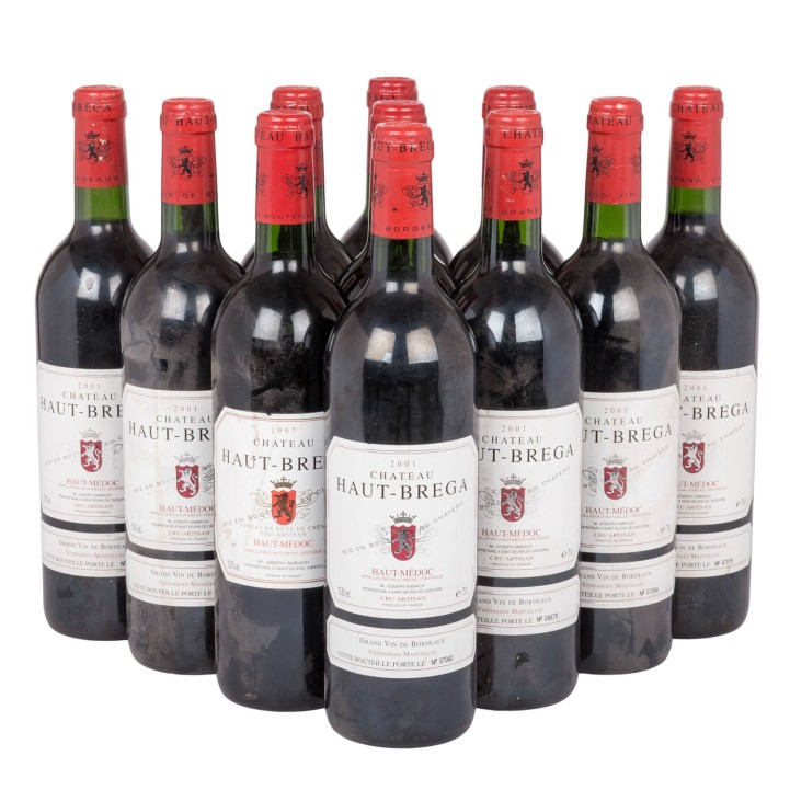 1997/1998/2001 CHÂTEAU HAUT-BREGA Haut-Médoc 11 Flaschen, 