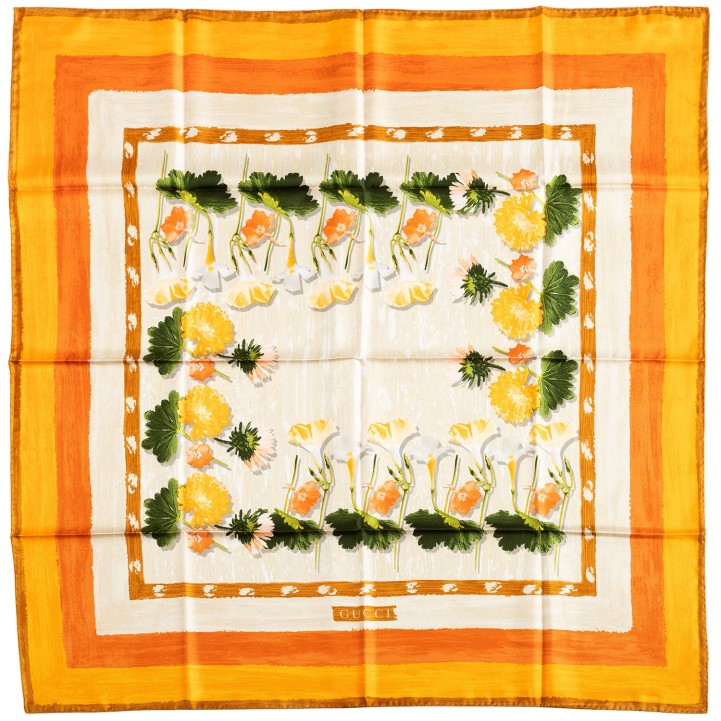 GUCCI VINTAGE Seidencarré. 