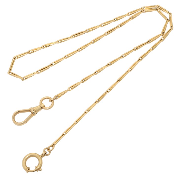 Kette, Uhrkette, Gerstenkornmuster, 