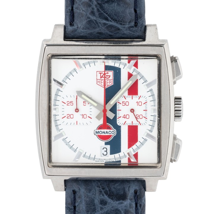 TAG HEUER Limited Edition Monaco Ref CW2118 Herren Chronograph von 2007 mit Box und Papieren.  