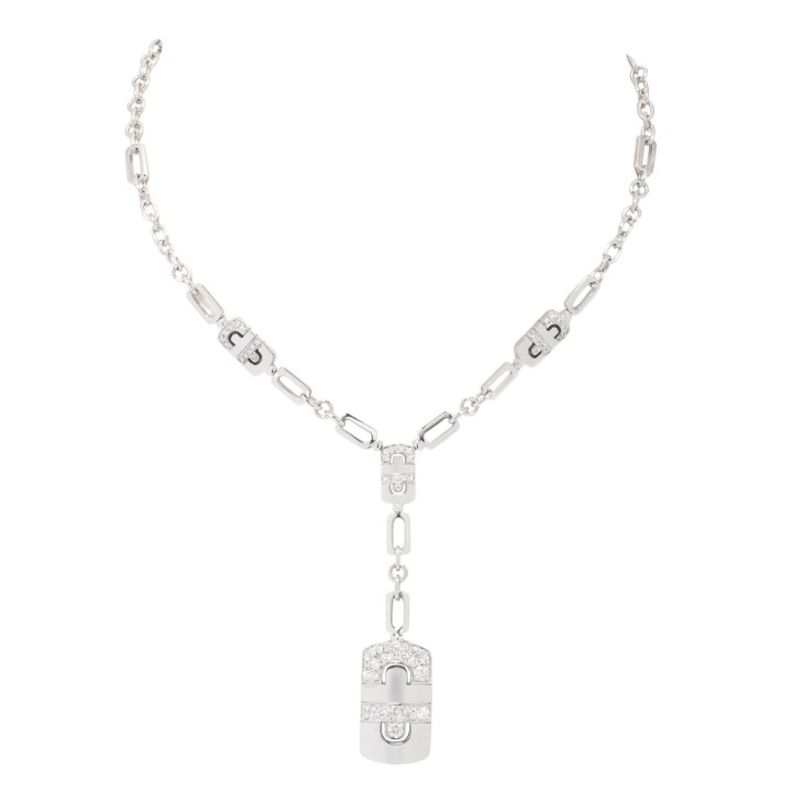 BULGARI Y-necklace 'Parentesi' with diamonds  