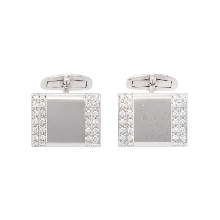 WEMPE Manschettenknöpfe mit Brillanten  