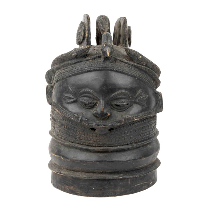 Mende Helmmaske aus Holz, 1. Hälfte 20. Jh. 