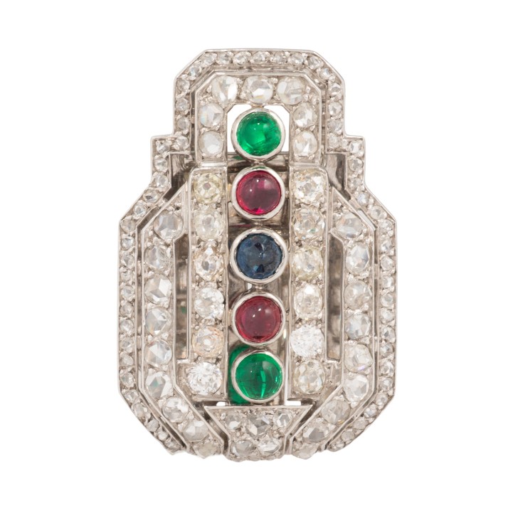 Art Déco Clip, Frankreich um 1920  