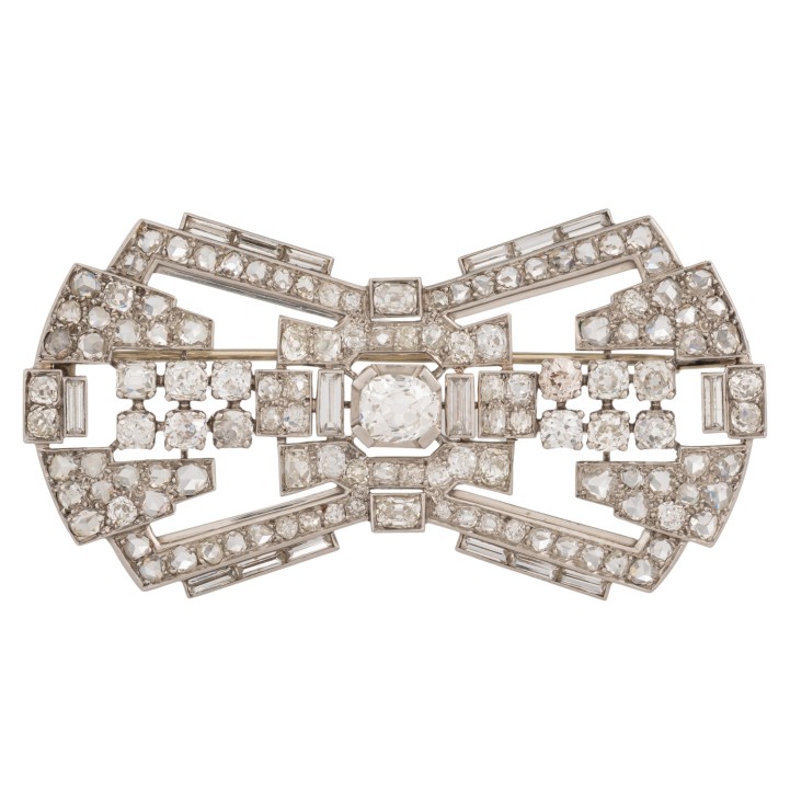 MAUBOUSSIN Art-Déco-Brosche  