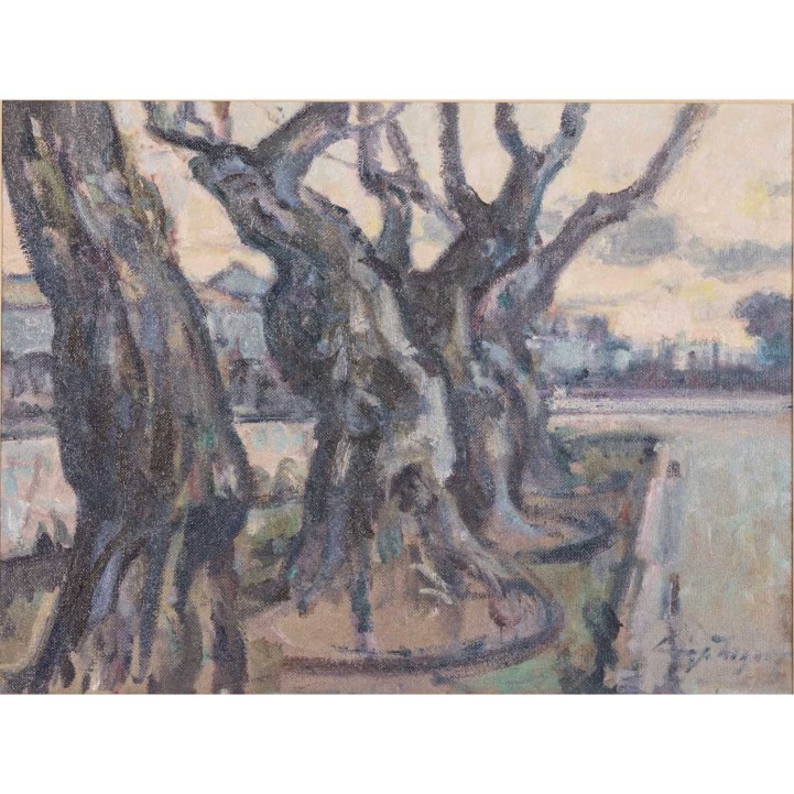 WAGNER, HANSJÖRG (1930-2013) 'Platanen in Viareggio' 
