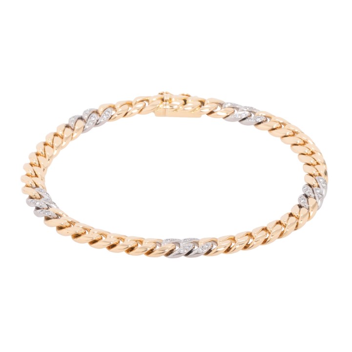 WEMPE Panzerarmband mit 40 Brillanten 