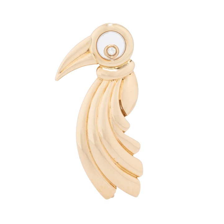 CHOPARD Brosche 'Happy Diamonds', Vogel mit Brillant, 