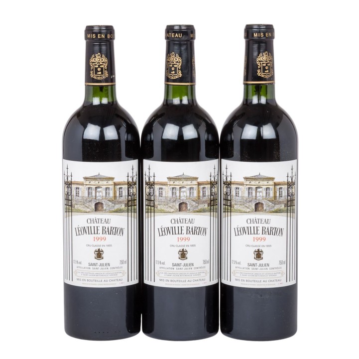 1999 CHÂTEAU LÉOVILLE BARTON Saint-Julien 3 Flaschen, 