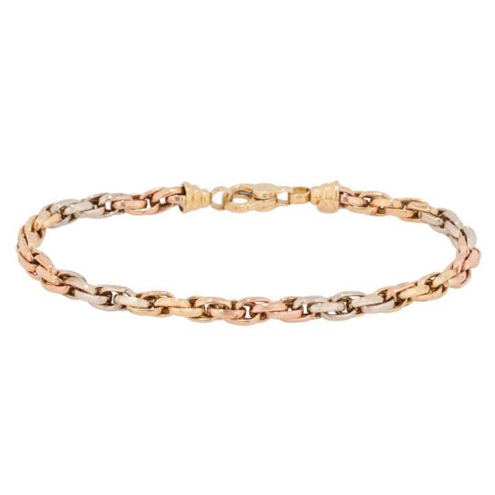 Bracelet, double flat anchor,  