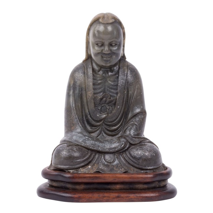 CHINA, Rare figure of Bodhidharma, 1735-1796 