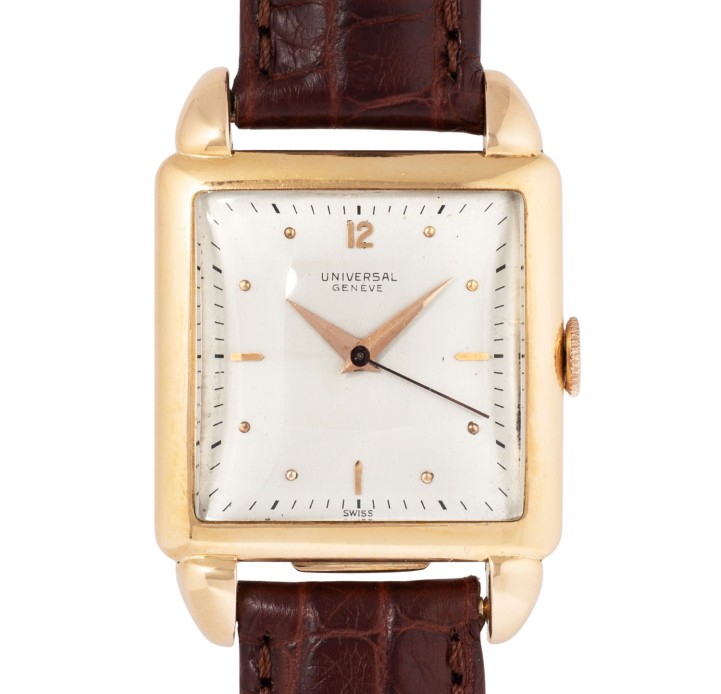 UNIVERSAL GENEVE Vintage Cioccolatone men's watch with new revision. 