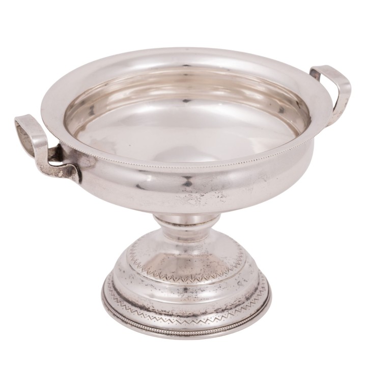 MOSCOW/ RUSSIA Small footed bowl, 84 Zolotniki, around 1896, 