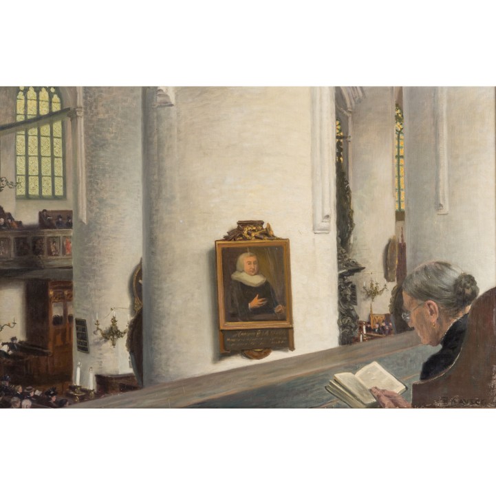 KAYSER, P., wohl Paul (1869-1942), 'Interieur der Michaeliskirche zu Hamburg“, 
