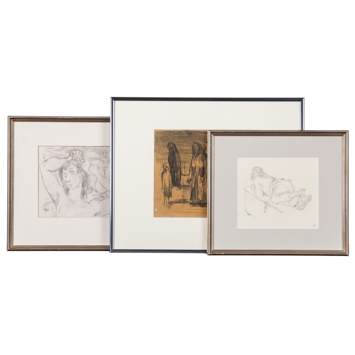 MEINHARD, FRITZ (1910-1997), 3 Zeichnungen und Illustrationen, 