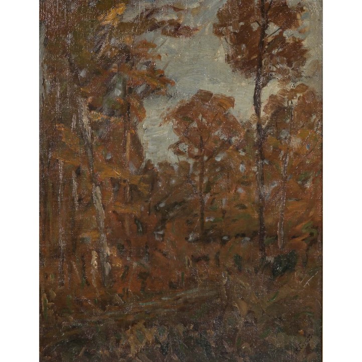 GROß, FRIEDRICH AUGUST (1891-1970) "Forest in Autumn" 