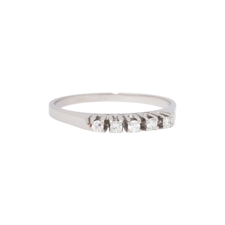 Ring mit 5 Achtkantdiamanten 