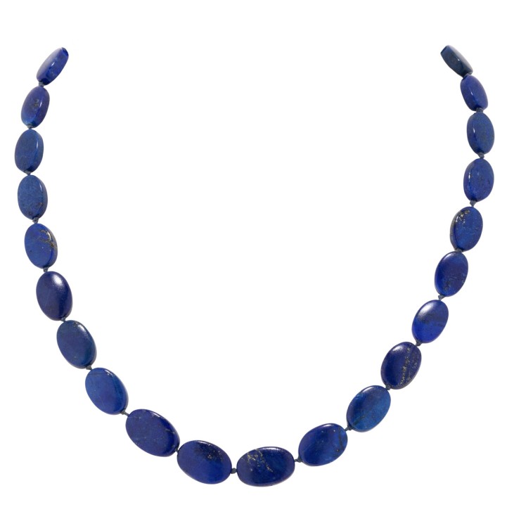 Kette aus Lapislazuli Linsen  