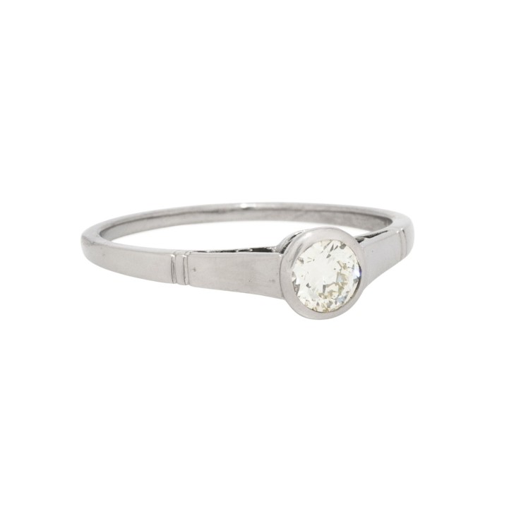 Ring mit Altschliffdiamant von ca. 0,25 ct,  