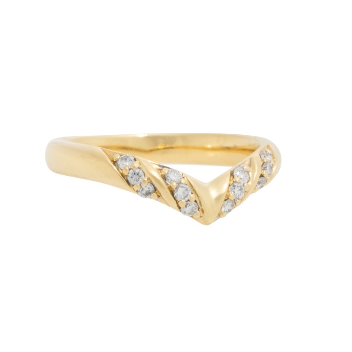 Ring mit 12 Brillanten,  