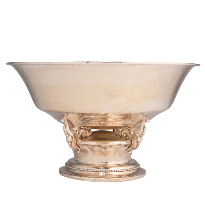 SCHWEDEN, Fußschale ART DÉCO, 800 Silber, 1923. 