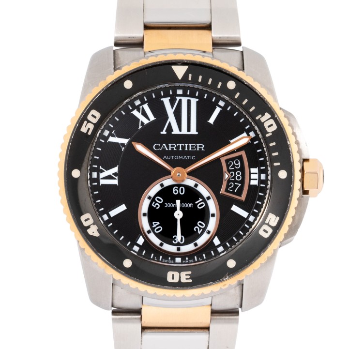 CARTIER Calibre de Cartier Diver Ref 3729 men's watch from 2016, box and papers.  