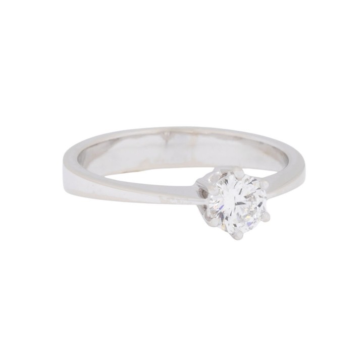 Ring mit Brillant, ca. 0,41 ct,  