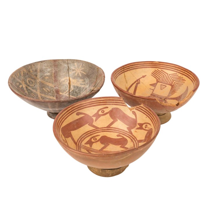 3 Schalen. CARCHI/nördliches Andenland. 