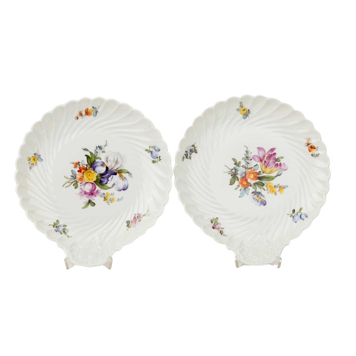 NYMPHENBURG two bowls, 20th century 