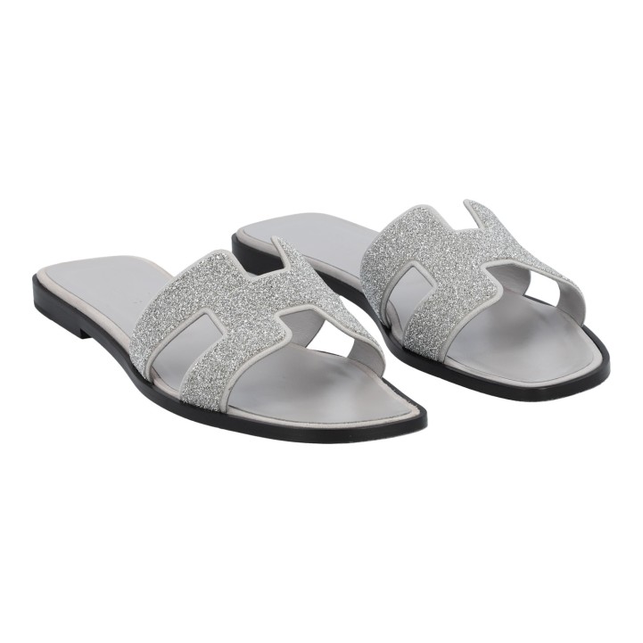 HERMÈS Sandalen 'ORAN', Gr. 39. 