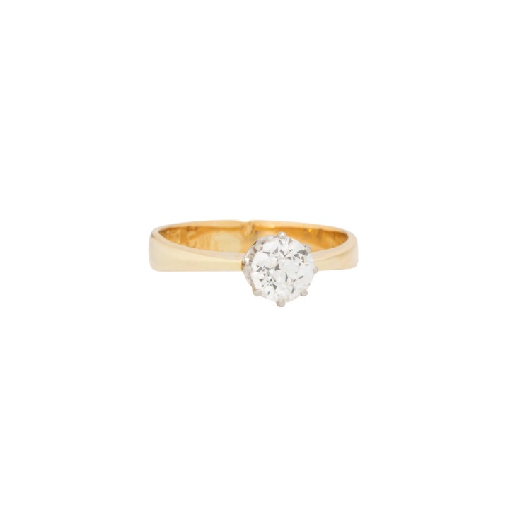 Ring with old-cut diamond of approx. 0.7ct,  