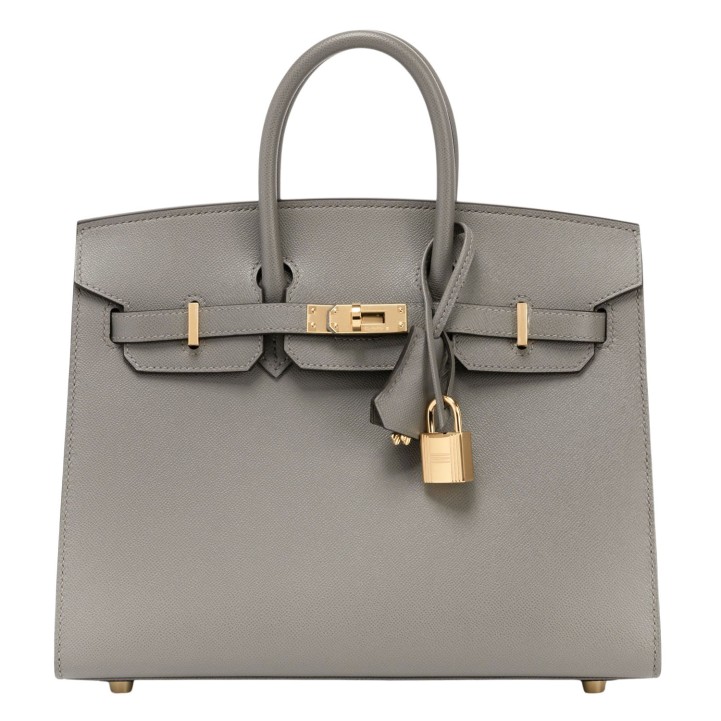 HERMÈS Handtasche 'BIRKIN BAG 25 SELLIER'. 