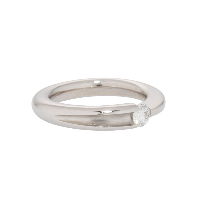 BUNZ Ring mit Brillant 0,25 ct, grav.   