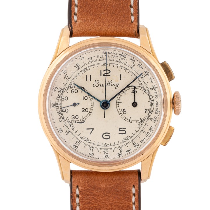 BREITLING Vintage 'Premier' Schaltrad-Chronograph, Ref. 782. Revision 12/2025. 
