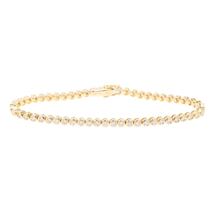 WEMPE Tennisarmband mit 56 Brillanten, 