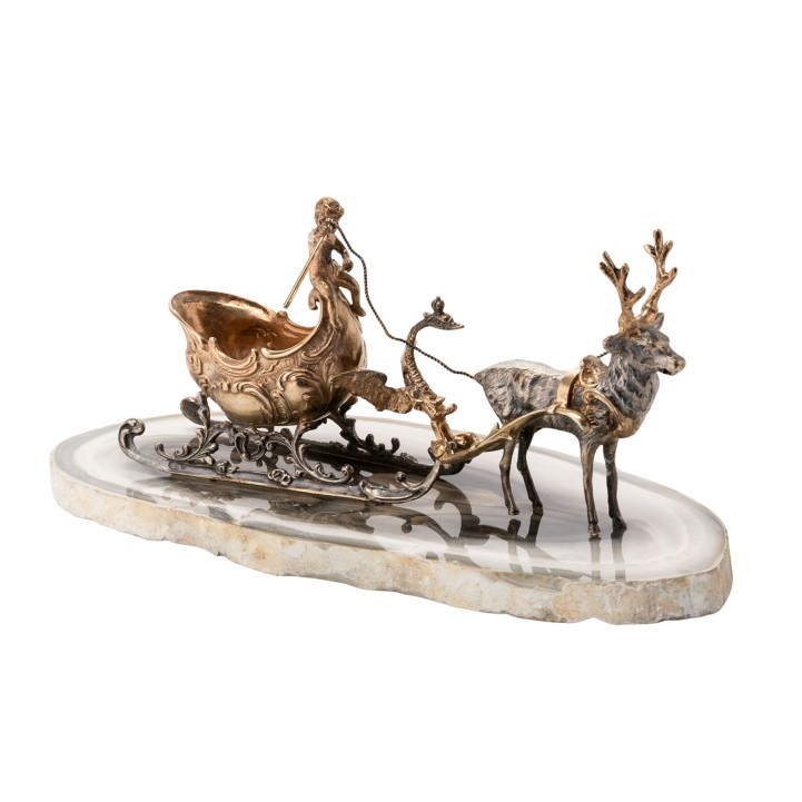 RUSSLAND Rentierschlitten,  