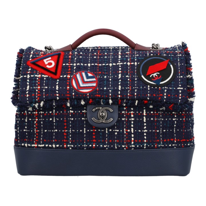 CHANEL Umhängetasche 'FLAP BAG AIRLINES', Koll.: 2016. 