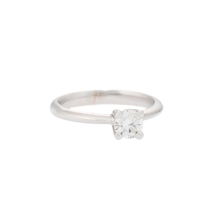 Solitaire ring with brilliant-cut diamond 0.48 ct,  