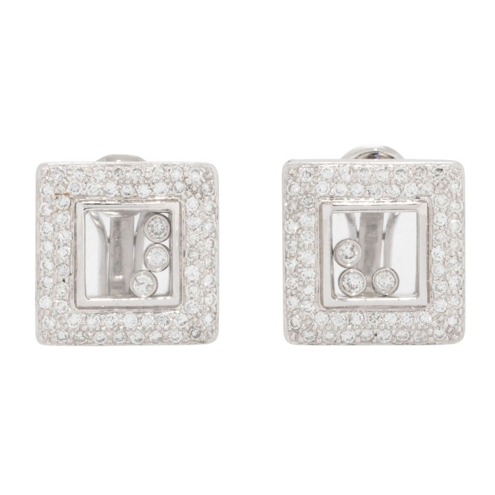Paar Ohrrstecker mit Brillanten,  