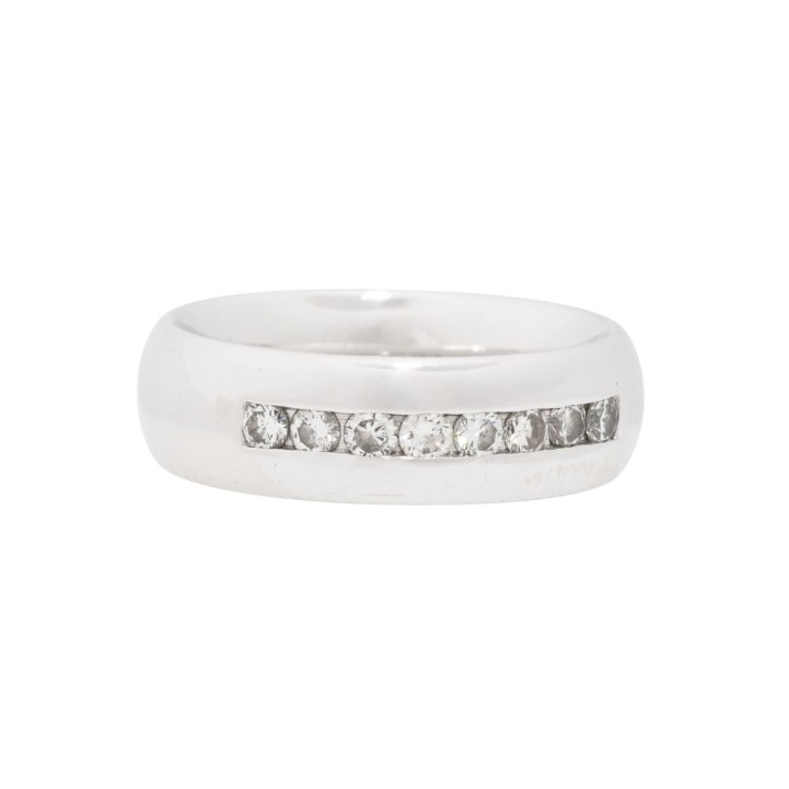 Memoire-Ring mit 8 Brillanten, 