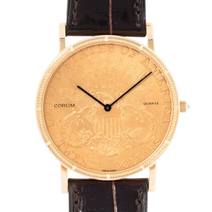 CORUM Coin Watch 20 US-Dollar Eagle Herrenuhr von ca. 1990. 