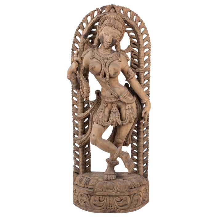 Large temple dancer Apsara. THAILAND, 20th century,  