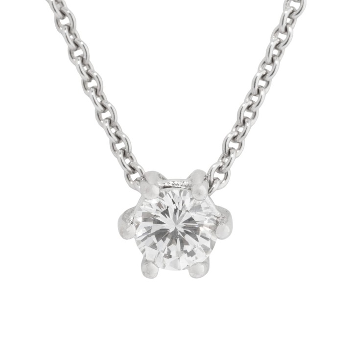 Anhänger mit Brillant, 0,23 ct,  